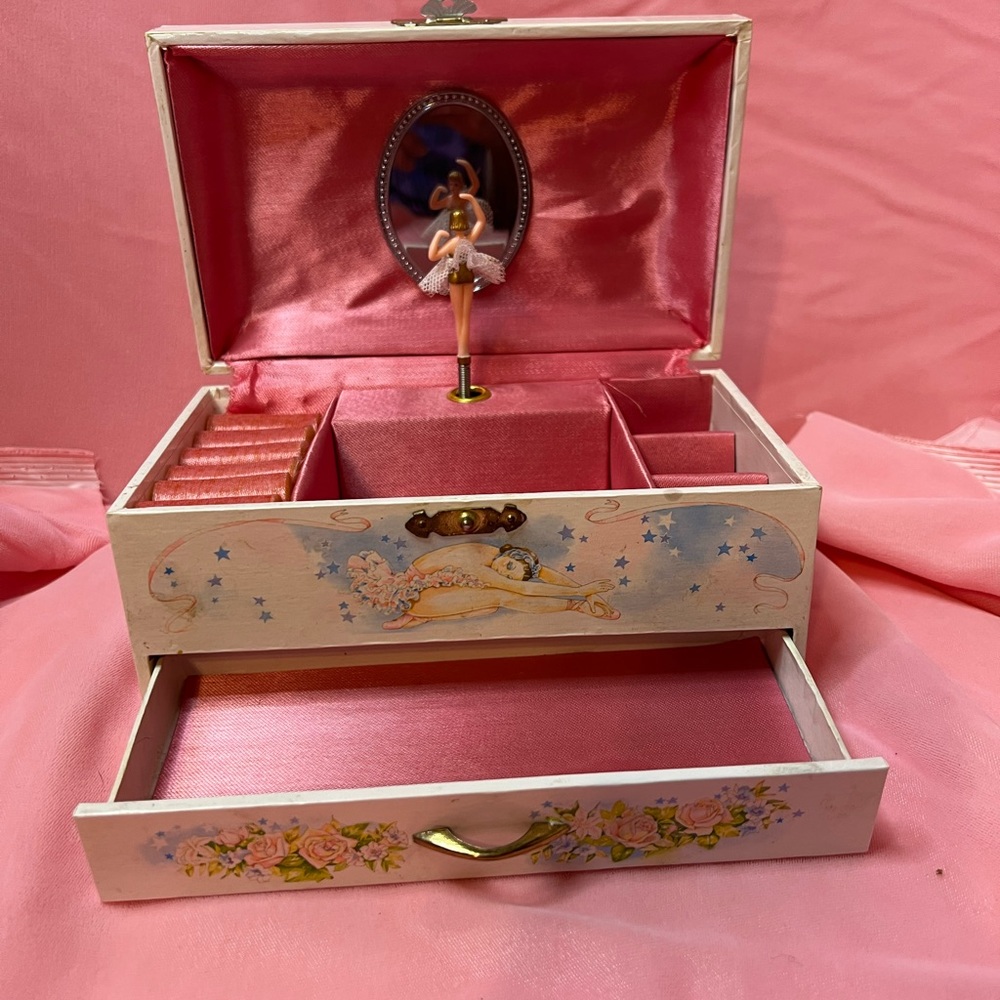 Vintage Ballet Lillian Vernon Jewelry Box Christina